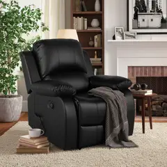 JUST HOME COLLECTION - Sillón Reclinable 1 Cuerpo Calentador Masajeador Atlanta