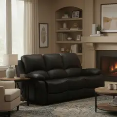 JUST HOME COLLECTION - Sillón Reclinable 3 Cuerpos Calentador Masajeador Atlanta