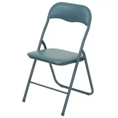 JUST HOME COLLECTION - Silla Plegable PVC Azul