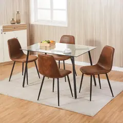 JUST HOME COLLECTION - Juego de Comedor 4 Sillas Nashvila