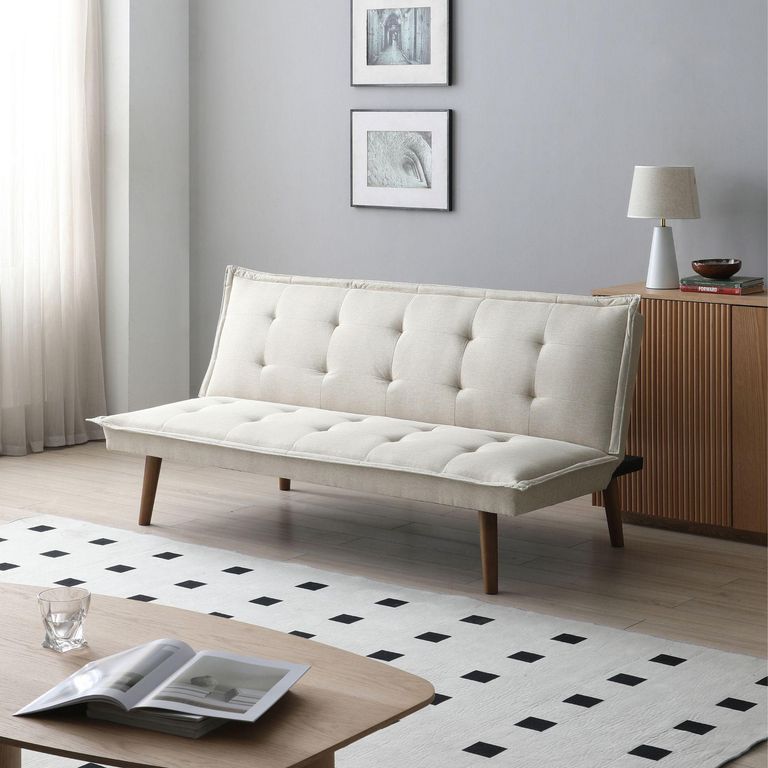 Sofá Cama Futón 2 Cuerpos Louvre Beige