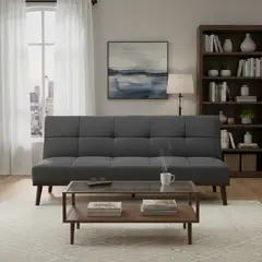 JUST HOME COLLECTION - Sofá Cama Futón Rafael Gris