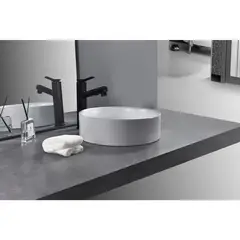 SENSI DACQUA - Lavamanos de Cerámica Circular Mate Blanco