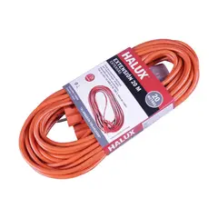 HALUX - Extensión eléctrica naranja de 20 metros