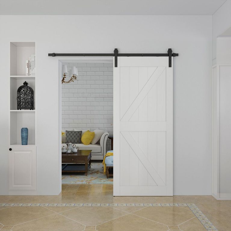 Puerta Corrediza Blanca MDF 91x213x3.5cm