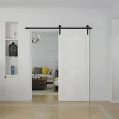 HOLZTEK - Puerta Corrediza Blanca MDF 91x213x3.5cm