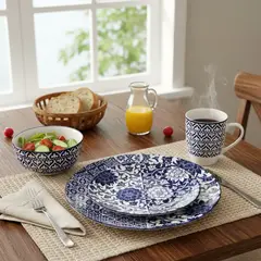 JUST HOME COLLECTION - Juego de Vajilla 24 Piezas Bankok