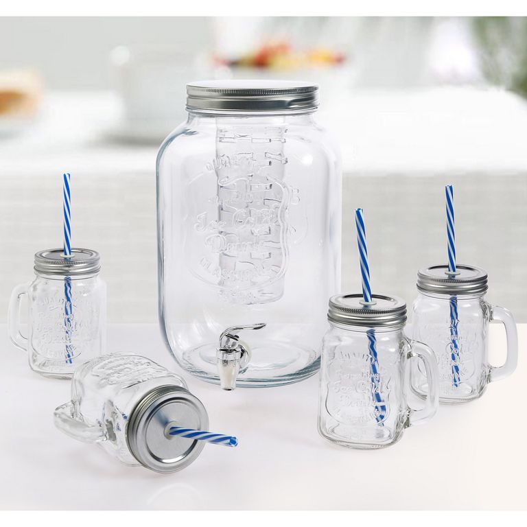 Set de Dispensador 8l + 4 Jarrones