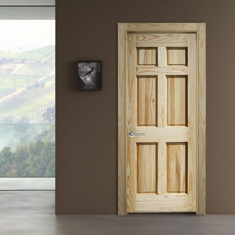 Puerta de madera Principal Bostonian Pino Natural