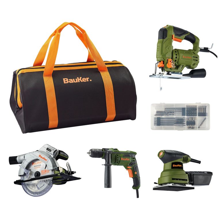 Set 4 Herramientas Bauker