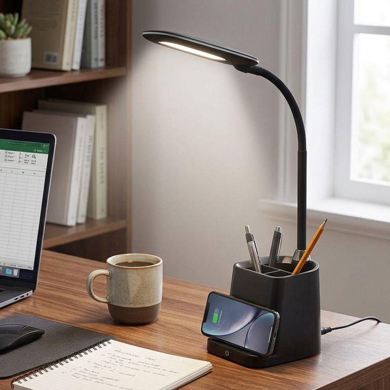 Lámpara de Escritorio LED Negro