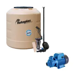 undefined - Combo Tanque Plus 1100L Arena Rotoplas + Accesorios + Bomba Periférica 1HP 50l/min
