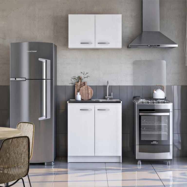Mueble Base 2 Puertas 80cm Blanco