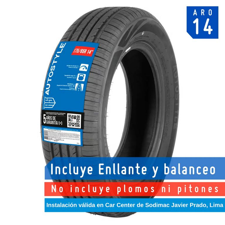 Llanta Autostyle 175/65R14 82H Z-108