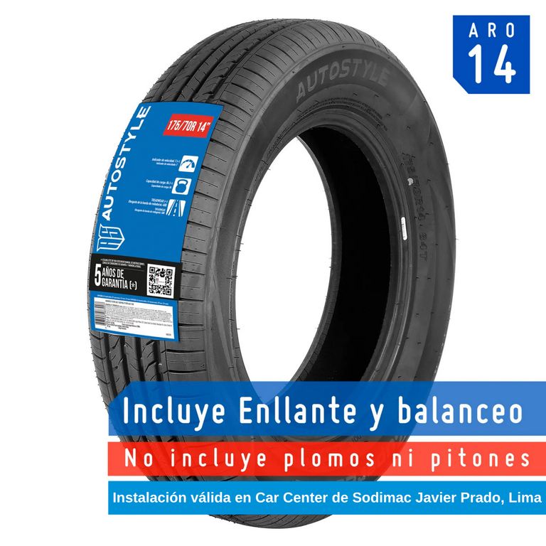Llanta 175 70R14 84T Z-108