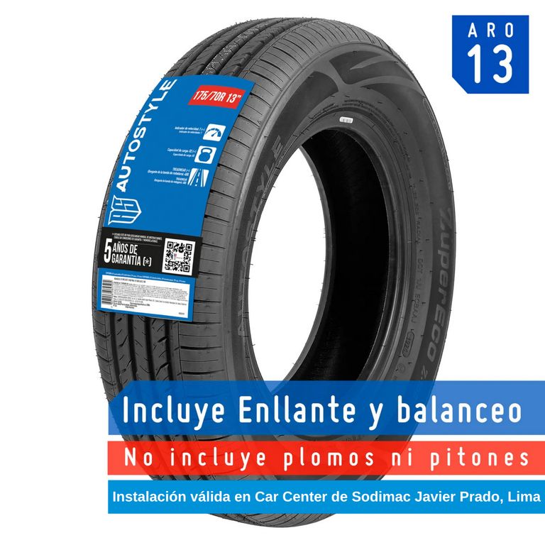 Llanta Autostyle 175/70R13 82T Z-108