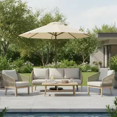 JUST HOME COLLECTION - Juego de Terraza Ohio para 5 Personas