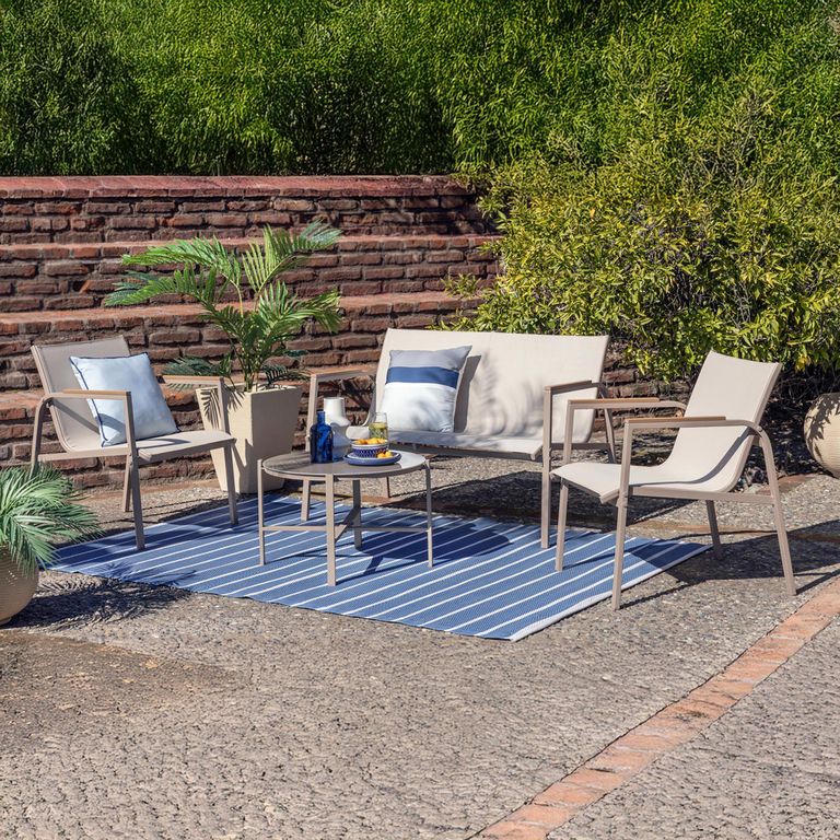 Juego de Terraza Dubo de Metal para 4 personas