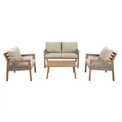 JUST HOME COLLECTION - Juego de Terraza Tavira para 4 personas
