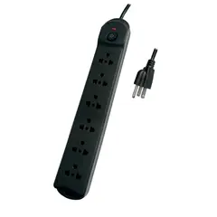HALUX - Extensión eléctrica Universal 6T 5.0M Negro
