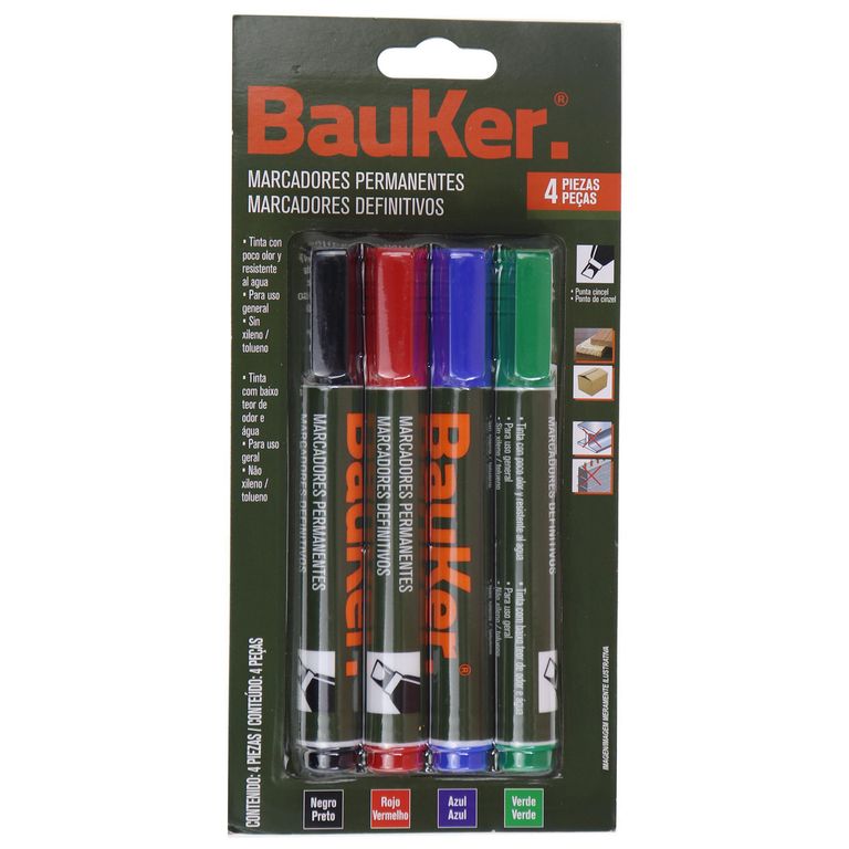 Pack x4 Marcador Permanente