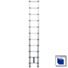 BAUKER - Telescópica Acero 320 cm 11 Peldaños