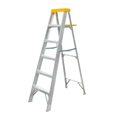 BAUKER - Escalera de tijera de Aluminio 5 pasos