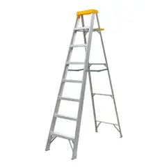BAUKER - Escalera de tijera de Aluminio 7 pasos