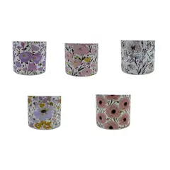 JUST HOME COLLECTION - Maceta Cerámica Floreada 13cm