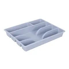 CASA BONITA - Organizador de Cubiertos Plástico Gris