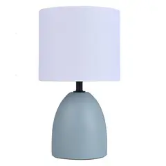 JUST HOME COLLECTION - Lámpara de Mesa Cerámica 1 Luz E27 Celeste