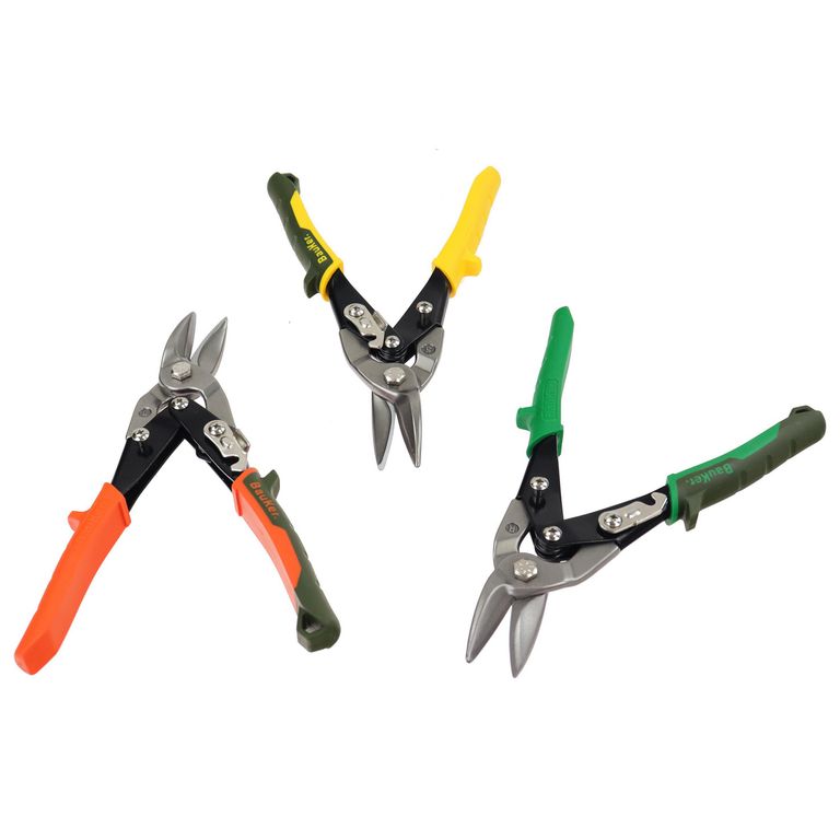 Set x3 Tijeras Hojalateras Bauker