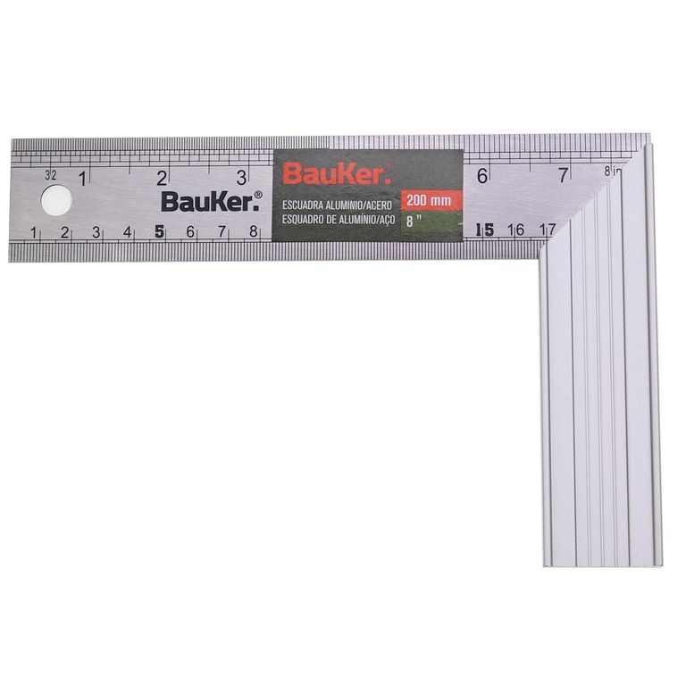 Escuadra Fija 8Pg 200Mm Bauker
