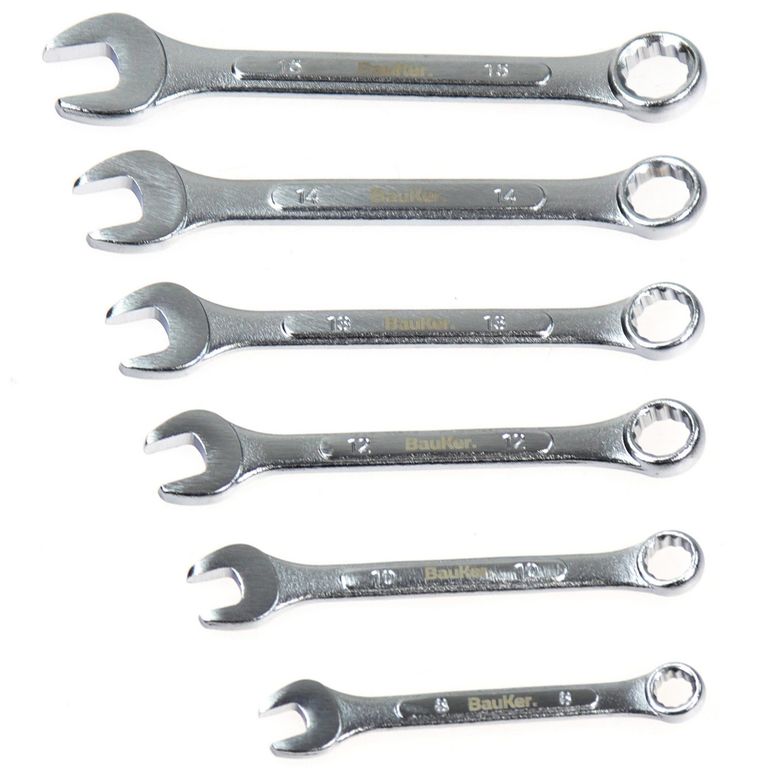 Set x6 Llaves Bauker Punta Y Corona