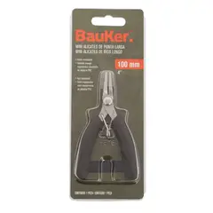 BAUKER - Alicate de Punta de Precisión 4"