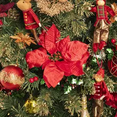 DEAR SANTA - Rama Poinsettia Roja Navidad 52cm