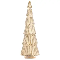 DEAR SANTA - Árbol Decorativo LED Dorado Navidad 31cm