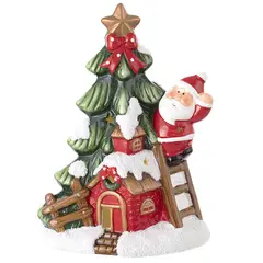 DEAR SANTA - Adorno Santa Claus en Árbol LED Navidad 20.5cm