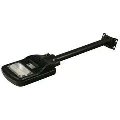 HALUX - Lámpara Poste Solar Luz Fría Negro