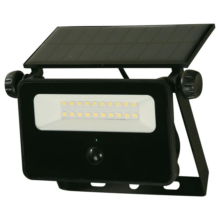 Reflector Solar 1600Lm Negro Luz Neutra