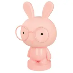 JUST HOME COLLECTION - Lámpara de Mesa LED Infantil Conejo Rosa