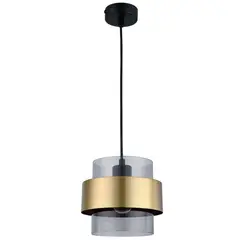 JUST HOME COLLECTION - Lámpara Colgante de Techo 1 Luz Luigi Negra