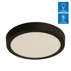 JUST HOME COLLECTION - Plafón LED Manzoni Negro