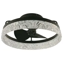 JUST HOME COLLECTION - Ventilador de Techo 3 Aspas Negro