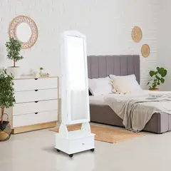 JUST HOME COLLECTION - Espejo Joyero con Cajón Blanco 45x158cm