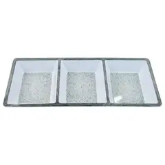 JUST HOME COLLECTION - Fuente Melamina 3 Divisiones Gris