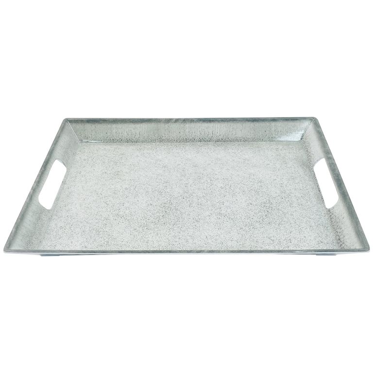 Bandeja Melamina Gris 45x30cm