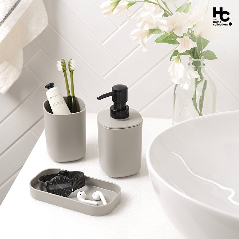 Accesorios de Baño Set 3 Piezas Café Claro