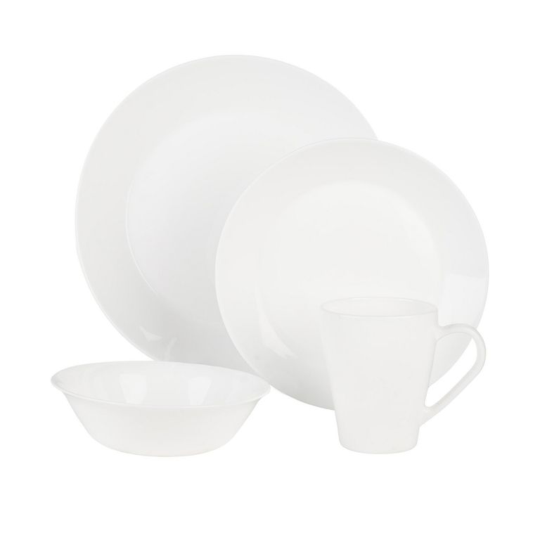 Juego de Vajilla Opal 16 Piezas Blanco