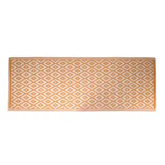 JUST HOME COLLECTION - Alfombra de Terraza Boho Amarillo/Dorado 80x230cm